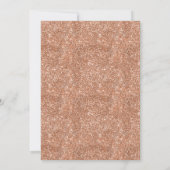 バラ金ゴールドグリッタープリンセスクラウン1st誕生日 招待状 (裏面)