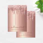 バラ金ゴールドグリッターヘアクリップジュエリー表示カード (デスク)