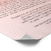 バラ金ゴールドグリッターヘアサロンCovid健康安全 ポスター (角)