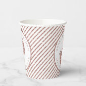 バラ金ゴールドグリッターベビー足ベビーシャワーペルソナリス 紙コップ (左)