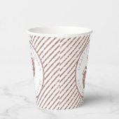 バラ金ゴールドグリッターベビー足ベビーシャワーペルソナリス 紙コップ (右)