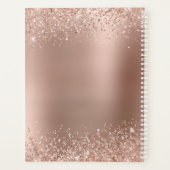 バラ金ゴールドグリッターボスレディCEOモノグラム プランナー手帳 (裏面)