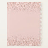 バラ金ゴールドグリッターボスレディCEO赤面ピンク プランナー手帳 (裏面)