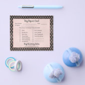 バラ金ゴールドグリッターポーズドッググルーミングレポートカード チラシ (シングル)