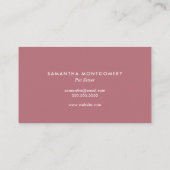 バラ金ゴールドグリッターポープリントペットシッター 名刺 (裏面)