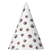 バラ金ゴールドグリッターポープリント パーティーハット (左)