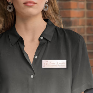 バラ金ゴールドグリッターポー獣医事業 名札