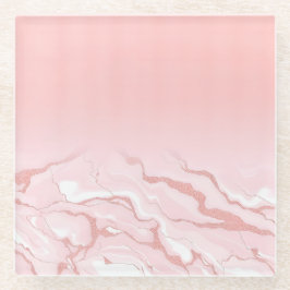 バラ金ゴールドグリッターマーブルガラスコースター ガラスコースター