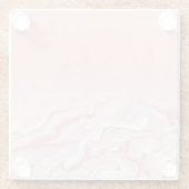 バラ金ゴールドグリッターマーブルガラスコースター ガラスコースター (裏面)