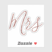 バラ金ゴールドグリッターミセス・ビニール・カットアウト シール (シート)