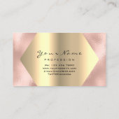 バラ金ゴールドグリッターメイクアップアーティストラッズプロフェッショナルズ 名刺 (裏面)