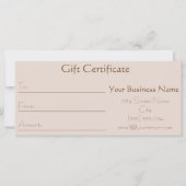 バラ金ゴールドグリッターメイクアップサロンギフト券 (裏面)