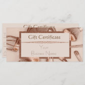 バラ金ゴールドグリッターメイクアップサロンギフト券 (正面/裏面)