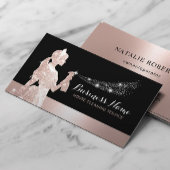 バラ金ゴールドグリッターメイドクリーニング家事 名刺