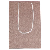 バラ金ゴールドグリッターメタリックかわいらしスパークガーリーリー ミディアムペーパーバッグ (裏面)