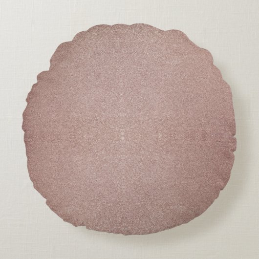 バラ金ゴールドグリッターメタリックかわいらしスパークガーリーリー ラウンドクッション (正面)