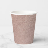 バラ金ゴールドグリッターメタリックかわいらしスパークガーリーリー 紙コップ (正面)