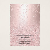 バラ金ゴールドグリッターメタリックイヤリングディスプレイ (裏面)