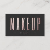 バラ金ゴールドグリッターメーキャップ 名刺 (正面)