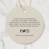 バラ金ゴールドグリッターモダン予算 フェイバータグ (裏面)