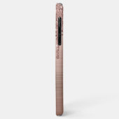 バラ金ゴールドグリッターモノグラムケースメイトiPhoneケース Case-Mate iPhoneケース (裏面/左)