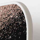 バラ金ゴールドグリッターモノグラムピックボール ピックルボールラケット (左詳細)