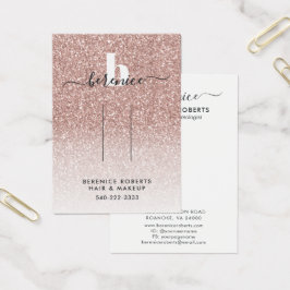 バラ金ゴールドグリッターモノグラムヘアクリップディスプレイ