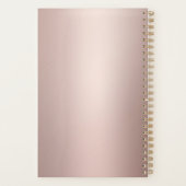 バラ金ゴールドグリッターモノグラム先生プランナー プランナー手帳 (裏面)