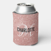 バラ金ゴールドグリッターモノグラム名 缶クーラー (缶裏面)