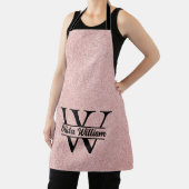 バラ金ゴールドグリッターモノグラム | 輝ガーリーモダンく エプロン (インサイチュ)