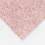 バラ金ゴールドグリッターモノグラム | 輝ガーリーモダンく フリースブランケット (角)