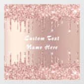 バラ金ゴールドグリッターユーザー名文字ウィンドウの固定 ウィンドウサイン (シート)