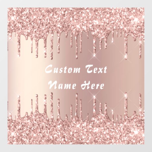 バラ金ゴールドグリッターユーザー名文字ウィンドウの固定 ウィンドウサイン (シート)