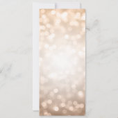 バラ金ゴールドグリッターライト40th誕生日プログラム 招待状 (裏面)