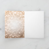 バラ金ゴールドグリッターライト50th誕生日ありがとう サンキューカード (内部)