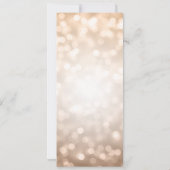 バラ金ゴールドグリッターライト50th誕生日プログラム 招待状 (裏面)