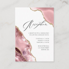 バラ金ゴールドグリッターラグジュアリーウェディング エンクロージャーカード