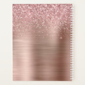 バラ金ゴールドグリッターラッシュ美しいサロン2024プランナー プランナー手帳 (裏面)