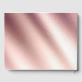 バラ金ゴールドグリッターラ結婚イト ゲストブック (裏面)