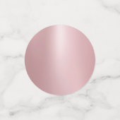 バラ金ゴールドグリッタールックエレガント空白のテンプレート コンフェッティ (スモール正面)