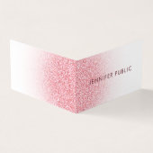 バラ金ゴールドグリッタールックモダンエレガントテンプレート 名刺 (外部)