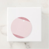 バラ金ゴールドグリッタールック空白のテンプレートエレガント フェイバータグ (インサイチュ)