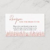 バラ金ゴールドグリッターレシピ エンクロージャーカード (正面)