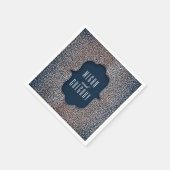 バラ金ゴールドグリッターヴィンテージグラマー結婚ズ スタンダードカクテルナプキン (角)