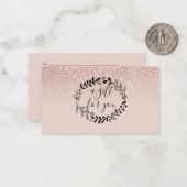 バラ金ゴールドグリッター事業許可証 ノートカード (正面/裏面インサイチュ)