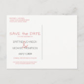 バラ金ゴールドグリッター写真ポストカードの保存 案内ポストカード (裏面)