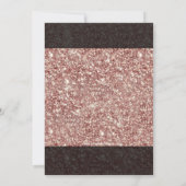 バラ金ゴールドグリッター写真教室2025年卒業 招待状 (裏面)