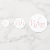 バラ金ゴールドグリッター卒業/特別の機会 コンフェッティ (裏面)