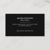 バラ金ゴールドグリッター及びグラマーサロンロイヤリティカード ロイヤリティカード (裏面)