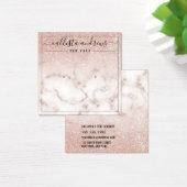 バラ金ゴールドグリッター大理石イヤリングディスプレイカード (デスク)